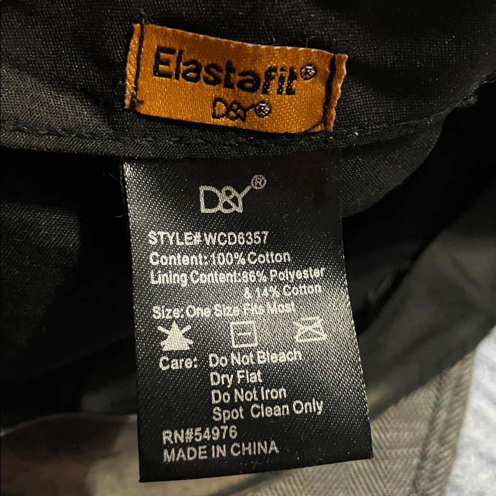 D&Y Elastafit Black and Gray Newsboy Style Cap - Picture 5 of 7